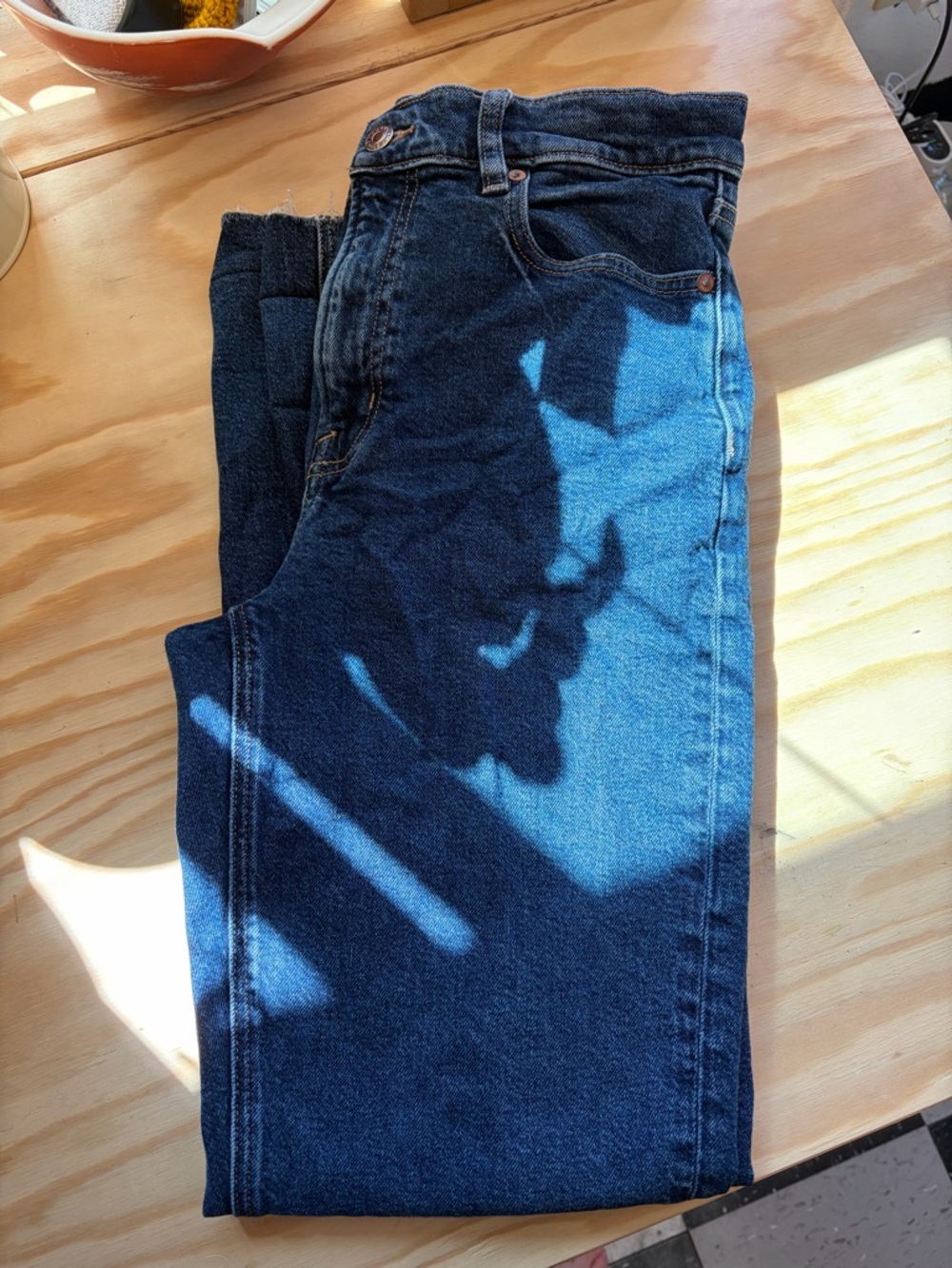 American Eagle Outfitters Men's Straight Jeans - Dark Blue